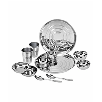 Jaipan Stainless Steel Dinner Set of 12